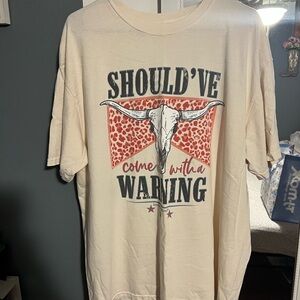 Morgan wallen Comfort Colors Cream Graphic Tee with Black Print